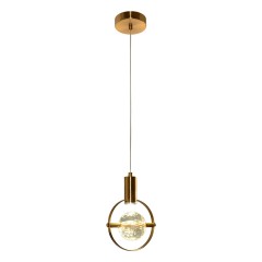 Люстра подвесная светодиодная, 1*3Вт, золотая бронза, 4000K CR.23454-1-P-GB-LED