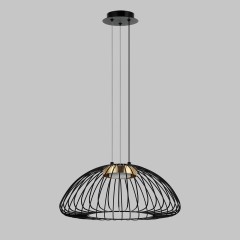 Люстра подвесная, 1*GX53, черный+бронза MD.23104-1-P-BK+BR
