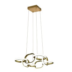 Люстра потолочная LED 52W, пульт ДУ PLC-7047-8-P