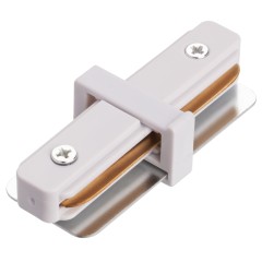 I - соединитель питания для накладного шинопровода трековой системы 1 фазный трек 220В, Белый IL.0010.0040