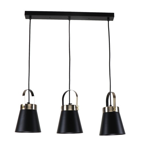 Люстра подвесная 3*60Вт E27 MD.3607-3-P BK+AB