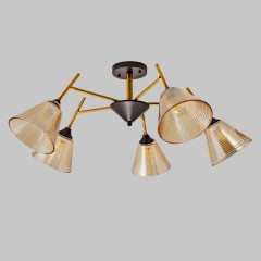 Люстра на штанге MD.4250-5-S-COP+BK