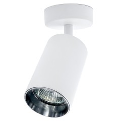 Светильник GU10 1*50W настенный спот Белый + Хром IL.0005.1215