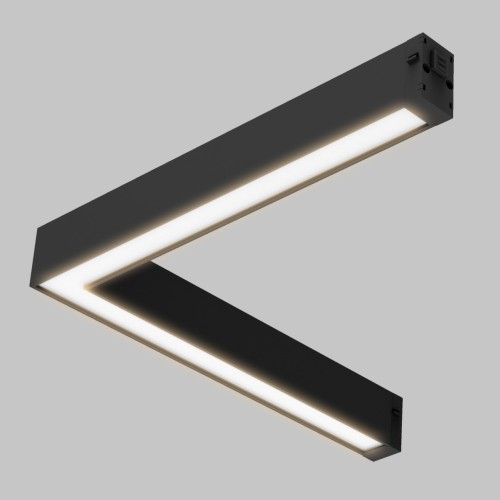 Светильник CCT угловой рассеянного света для трековой системы SMART LINE 220В, 18Вт, Черный IL.0050.5007-18-CCT-BK