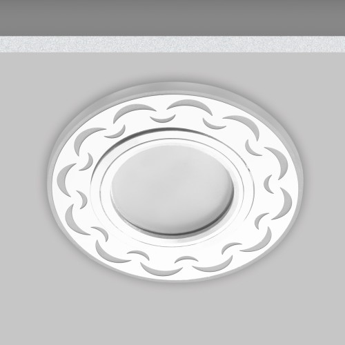 Светильник MR16+LED 3W 4000K, встраиваемый акрил, CH/WH+WH IL.0030.0115