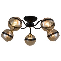 Люстра потолочная 5*60Вт E27 MD.3595-5-S COFFEE+FGD
