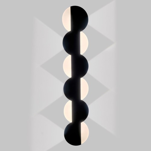 Настенный светильник, LED 6*2W+18W, черный матовый IL.0040.0060-6-MBK