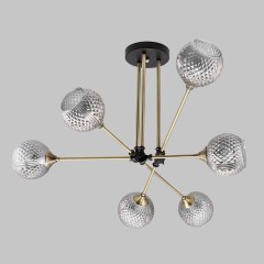 Люстра потолочная 6*Е27 MD.5299-6-S-AB+BK