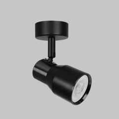 Светильник GU10 1*50W потолочный спот Черный IL.0005.2801-BK