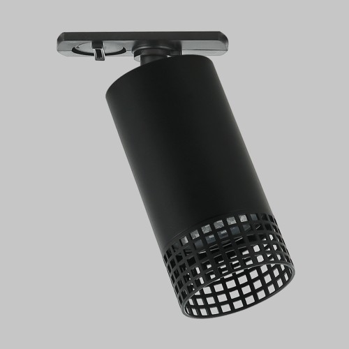 Светильник спот GU10 для трековой системы 1 фазный трек 220В, макс 50Вт, Черный IL.0010.0016-BK