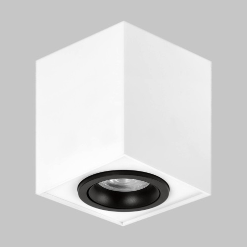 Светильник GU10 1*50W потолочный спот Белый / Черный IL.0005.2500-WBK