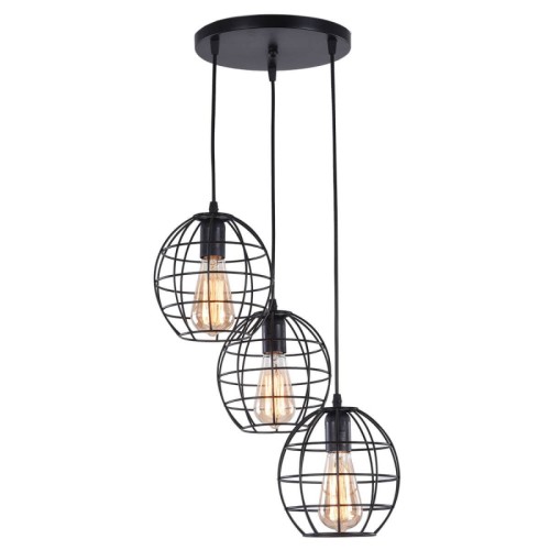 Подвесная люстра MD.1703-3-P BK