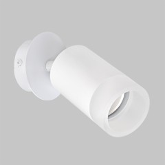 Светильник GU10 1*10W настенный спот Белый. Плафон акрил Белый матовый IL.0005.1501 WH