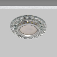 Светильник MR16+LED встраиваемый AL/CLEAR 35Вт+LED 3Вт IL.0026.0303