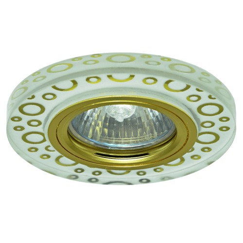 Светильник MR16+LED встраиваемый G/YEllOW MATT 35Вт+LED 3Вт IL.0026.4271