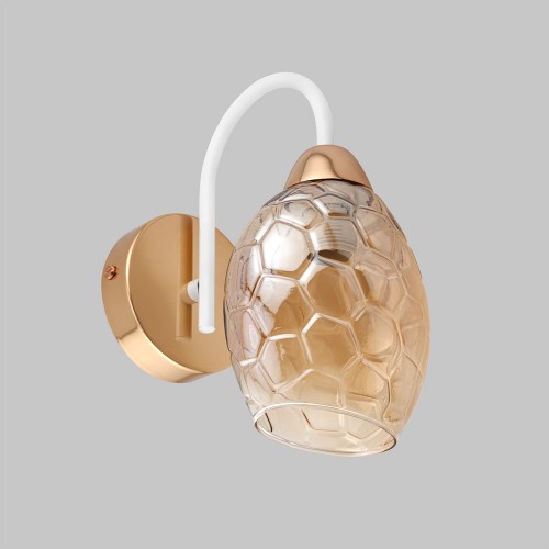 Бра настенное Е14 1*60Вт MD.8305-1-W-FGD+WH