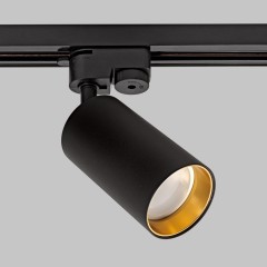 Светильник спот GU10 для трековой системы 1 фазный трек 220В, макс 10Вт, Черный/Золото IL.0010.2157