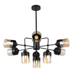 Люстра потолочная Е27 9*60Вт MD.74785-9-S-BK