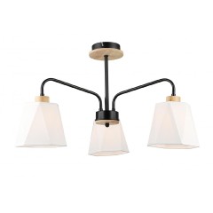 Люстра на штанге MD.5714-3-S-BK+WOOD