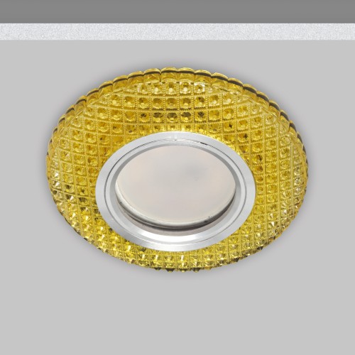 Светильник MR16+LED 3W 4000K встраиваемый ПОЛИКРИСТАЛЛ, G/CLEAR GOLD IL.0027.0403