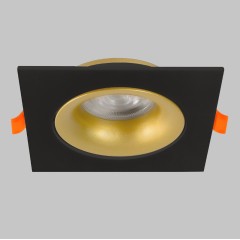 Светильник встраиваемый поворотный GU10 50W Черный/Матовое Золото IL.0029.0010-BMG