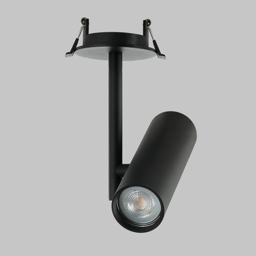 Светильник GU10 1*50W потолочный встраиваемый спот Черный IL.0005.4200-1R-BK