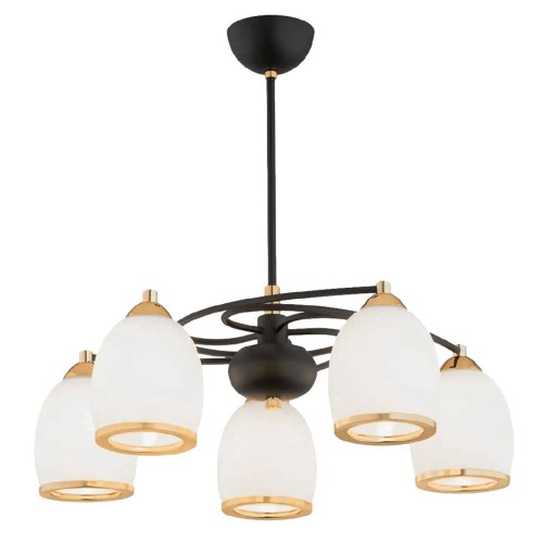 Люстра на штанге MD.8388-5-P-BK