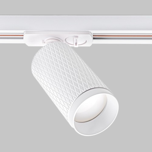 Светильник спот GU10 для трековой системы 1 фазный трек 220В, макс 50Вт, Белый IL.0010.0008 WH