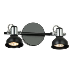 Светильник Спот 2*50Вт GU10 BK+CH SP.031-72-08