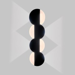 Настенный светильник, LED 4*2W+10W, черный матовый IL.0040.0060-4-MBK