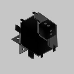 L- соединитель внутренний под ГКЛ 13мм для IL.0007.5001 (5002) трековой системы UT25 48В Черный IL.0007.5200-BK