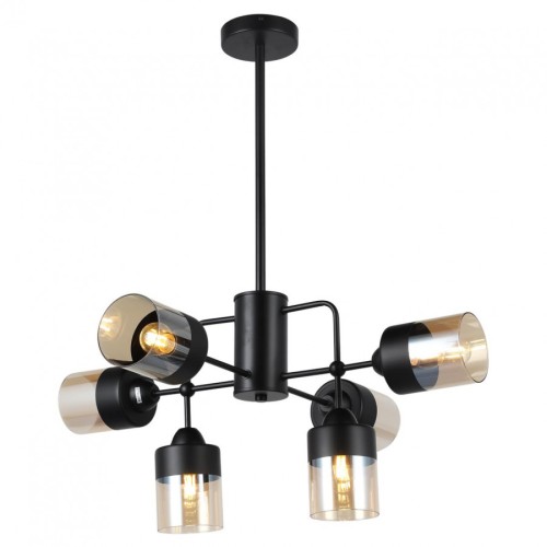 Люстра на штанге MD.74785-6-S-BK