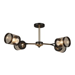 Люстра потолочная 4*Е27 MD.3592-4-S-BK+FGD