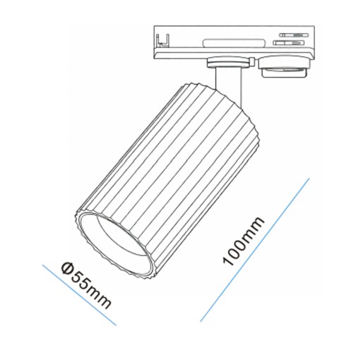 Купить светильник направленного света GU10 черный IL.0010.0023-BK