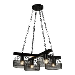 Люстра подвесная Е27 4*60W черный MD.20461-4-P-BK