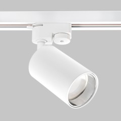 Светильник спот GU10 для трековой системы 1 фазный трек 220В, макс 10Вт, Белый/Хром IL.0010.0057