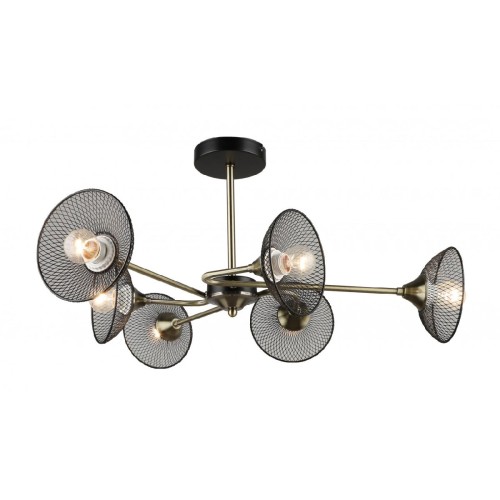 Люстра на штанге MD.5700-6-S-AB+BK