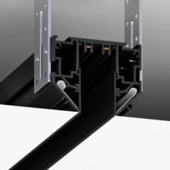 Шинопровод для натяжных потолков ПВХ трековой системы SMART LINE 220В, 2м, Черный IL.0050.3000-2-BK