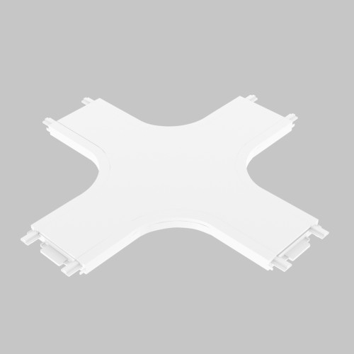 X - соединитель для ультратонкого магнитного шинопровода трековой системы UT25 48В, Белый IL.0007.3004 WH