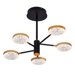 Люстра светодиодная потолочная, 70Вт, пульт ДУ, 3200К+6500К PLC-7050-680