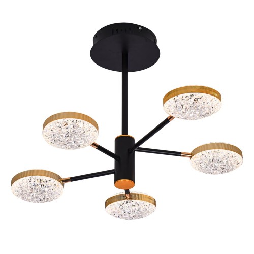 Люстра светодиодная потолочная, 70Вт, пульт ДУ, 3200К+6500К PLC-7050-680