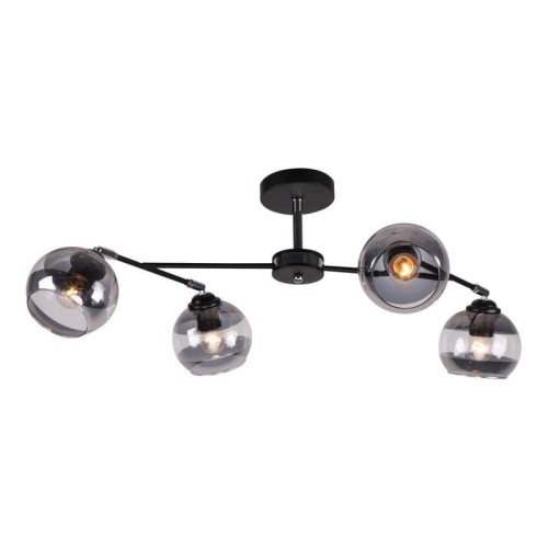 Люстра на штанге MD.9460-4-S BK+CH