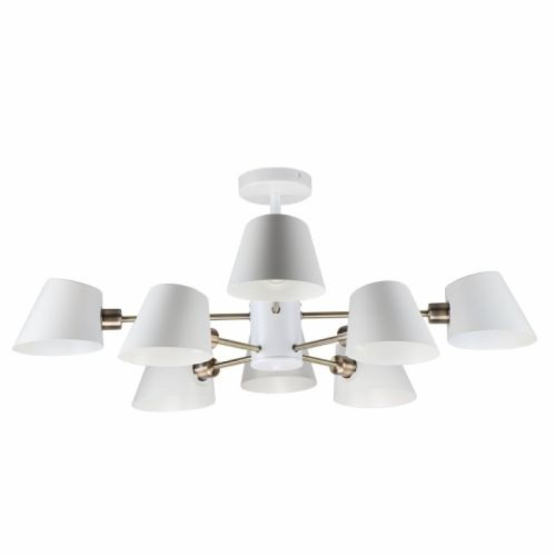 Люстра на штанге MD.9130-8-S WH+AB