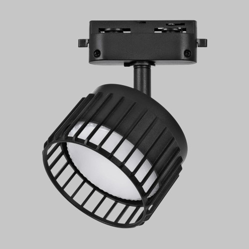 Светильник спот GX53 для трековой системы 1 фазный трек 220В, макс 12Вт, Черный IL.0010.0017-BK