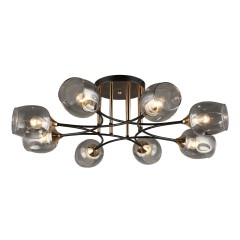 Люстра потолочная 8*60Вт E27 MD.4882-8-S COFFEE+FGD