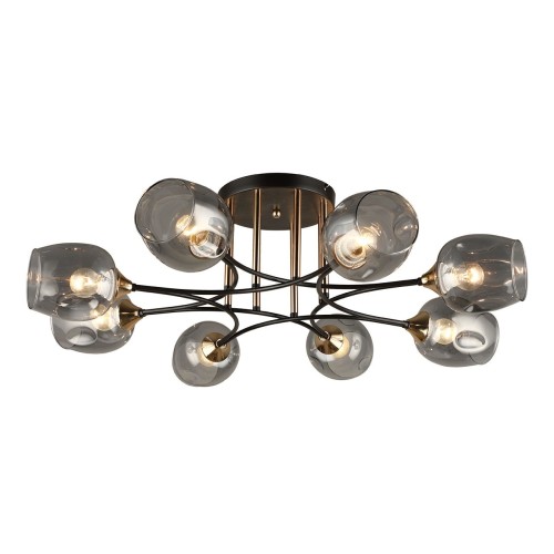 Люстра потолочная 8*60Вт E27 MD.4882-8-S COFFEE+FGD