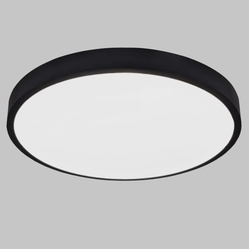 Светильник светодиодный потолочный накладной 500мм 72W 3000/4000/6000K Черный PLC.500-72-CCT-BK