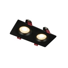 Светильник встраиваемый GU10 2*50W, черный IL.0029.0002-2-BK