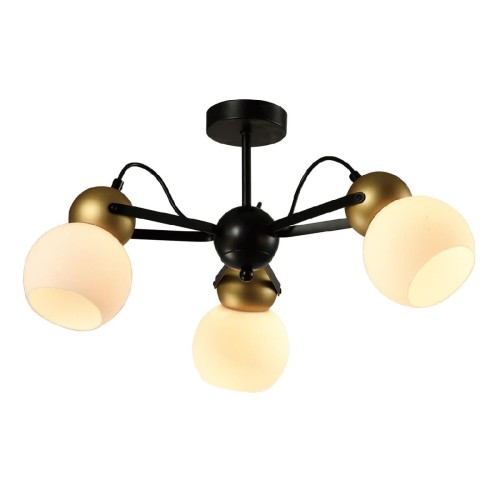 Люстра на штанге  MD.22438-3-S-BK+GD