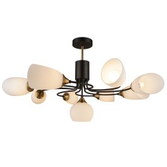 Люстра потолочная 9*60Вт E27 MD.3862-9-S BK+CP